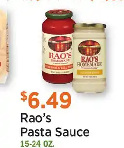 Heinen's Rao's Pasta Sauce offer