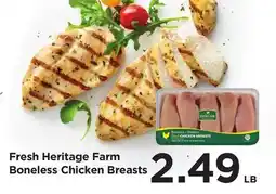Food 4 Less Fresh Heritage Farm Boneless Chicken Breasts offer