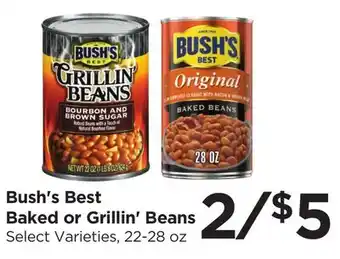 Food 4 Less Bush's Best Baked or Grillin' Beans offer