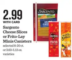Mariano's Sargento Cheese Slices or Frito-Lay Minis Canisters offer