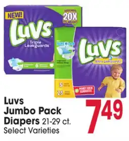 Jewel-Osco Luvs Jumbo Pack Diapers offer