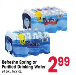 Jewel-Osco Refreshe Spring or Purified Drinking Water offer
