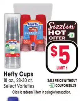 Jewel-Osco Hefty Cups offer