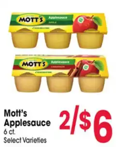 Jewel-Osco Mott's Applesauce offer