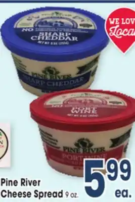 Jewel-Osco Pine River Cheese Spread offer