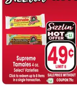 Jewel-Osco Supreme Tamales offer