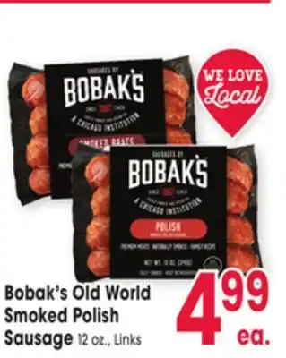Jewel-Osco Bobak's Old World Smoked Polish Sausage offer