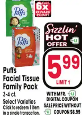 Jewel-Osco Puffs Facial Tissue offer