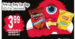 Jewel-Osco Frito Lay Party Size Bags offer