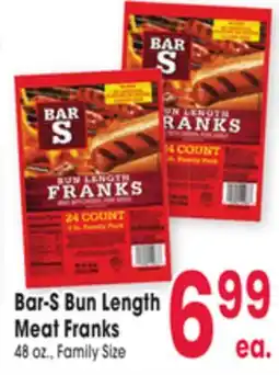 Jewel-Osco Bar-S Bun Length Meat Franks offer