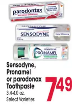Jewel-Osco Sensodyne, Pronamel or parodonax Toothpaste offer