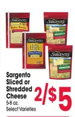 Jewel-Osco Sargento Sliced or Shredded Cheese offer