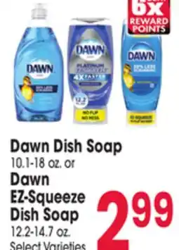 Jewel-Osco Dawn Dish Soap 10.1-18 oz. or Dawn EZ-Squeeze Dish Soap 12.2-14.7 oz offer