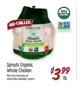 Sprouts Farmers Market Sprouts Organic Whole Chicken offer