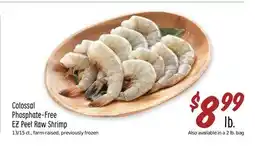 Sprouts Farmers Market Colossal Phosphate-Free EZ Peel Raw Shrimp offer
