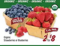 Sprouts Farmers Market Organic Strawberries or Blueberries offer