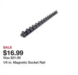 Harbor Freight Tools 1/4 in. Magnetic Socket Rail offer