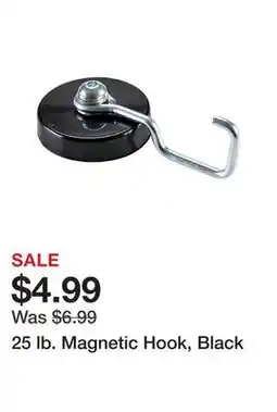 Harbor Freight Tools 25 lb. Magnetic Hook, Black offer
