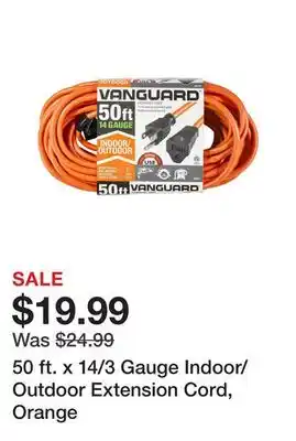Harbor Freight Tools 50 ft. x 14/3 Gauge Indoor/Outdoor Extension Cord, Orange offer