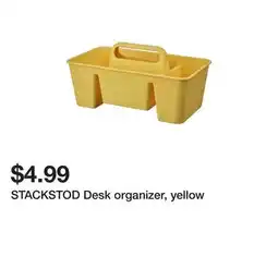 Ikea STACKSTOD Desk organizer, yellow offer