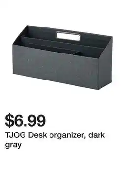 Ikea TJOG Desk organizer, dark gray offer