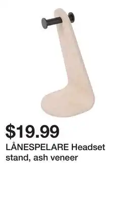 Ikea LÅNESPELARE Headset stand, ash veneer offer