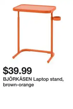 Ikea BJÖRKÅSEN Laptop stand, brown-orange offer