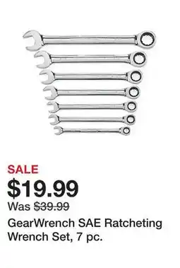 Tractor Supply Company GearWrench SAE Ratcheting Wrench Set, 7 pc offer