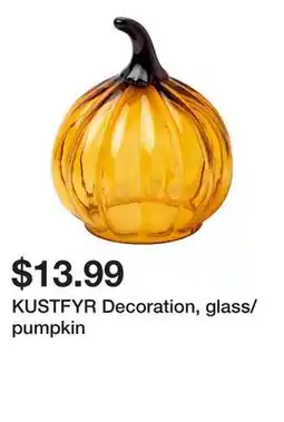 Ikea KUSTFYR Decoration, glass/pumpkin offer