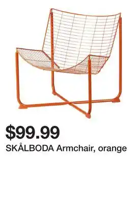 Ikea SKÅLBODA Armchair, orange offer