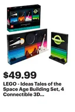 Best Buy LEGO - Ideas Tales of the Space Age Building Set, 4 Connectible 3D Postcard Models 21340 offer