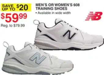 Dunham's Sports MEN'S OR WOMEN'S 608 TRAINING SHOES offer