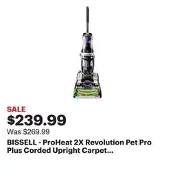 Best Buy BISSELL - ProHeat 2X Revolution Pet Pro Plus Corded Upright Carpet Deep Cleaner - silver/purple offer