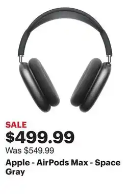 Best Buy Apple - AirPods Max - Space Gray offer