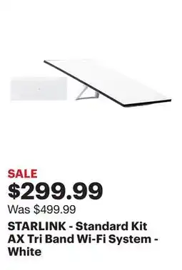 Best Buy STARLINK - Standard Kit AX Tri Band Wi-Fi System - White offer