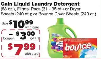 Family Fresh Market Gain Liquid Laundry Detergent offer