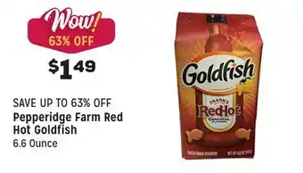 Grocery Outlet Red Hot Goldfish offer