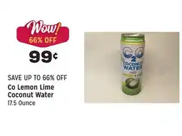 Grocery Outlet Lemon Lime Coconut Water offer