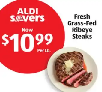 Aldi Fresh Grass-Fed Ribeye Steaks offer