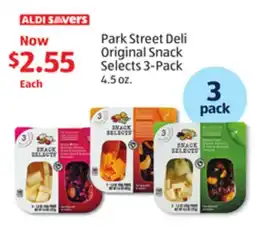 Aldi Park Street Deli Original Snack Selects 3-Pack offer