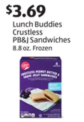 Aldi Lunch Buddies Crustless PB & J Sandwiches offer