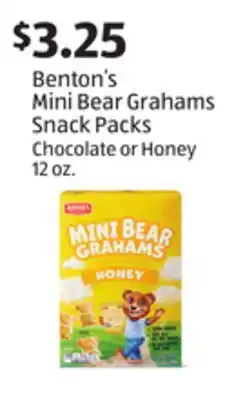 Aldi Benton's Mini Bear Grahams Snack Packs offer