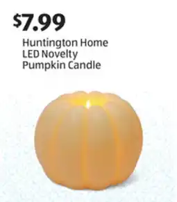 Aldi Huntington Home LED Novelty Pumpkin Candle offer