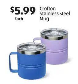Aldi Crofton Stainless Steel Mug offer
