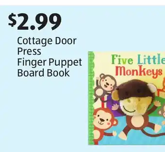 Aldi Cottage Door Press Finger Puppet Board Book offer