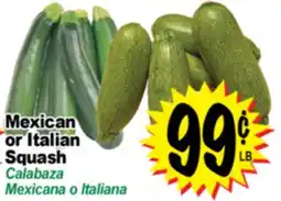 Superior Grocers Mexican or Italian Squash offer