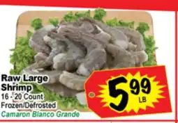 Superior Grocers Raw Large Shrimp offer