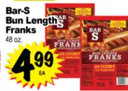 Superior Grocers Bar-S Bun Length Franks offer