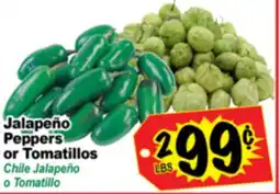 Superior Grocers Jalapeño Peppers or Tomatillos offer