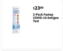 Walgreens 2-Pack Fastep COVID-19 Antigen Test offer
